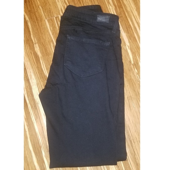 Paige Verdugo Ultra Skinny Black Distressed Jeans - Picture 6 of 8